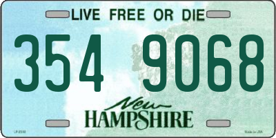 NH license plate 3549068