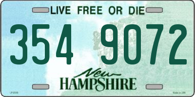 NH license plate 3549072