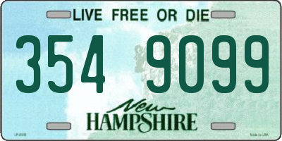 NH license plate 3549099