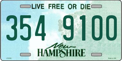 NH license plate 3549100