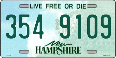 NH license plate 3549109