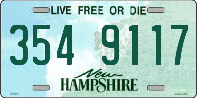 NH license plate 3549117