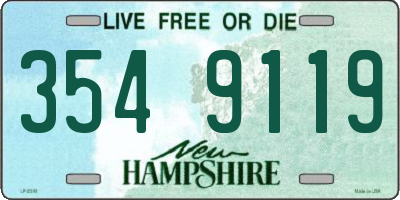 NH license plate 3549119