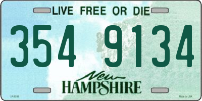 NH license plate 3549134