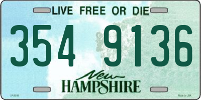 NH license plate 3549136