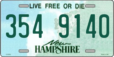NH license plate 3549140