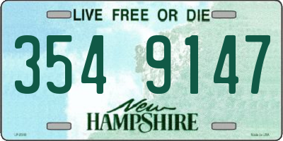 NH license plate 3549147