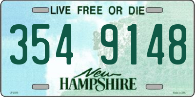 NH license plate 3549148