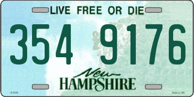 NH license plate 3549176