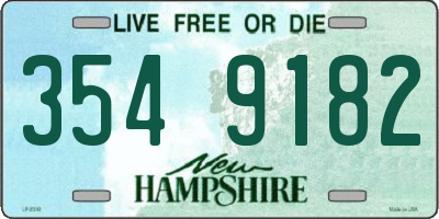 NH license plate 3549182