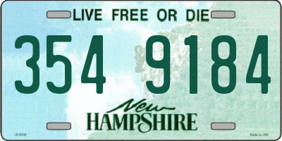 NH license plate 3549184
