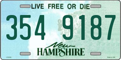 NH license plate 3549187