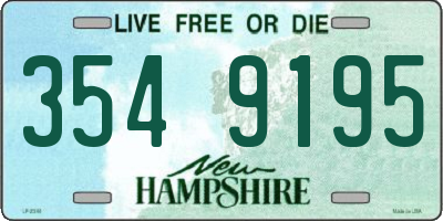 NH license plate 3549195
