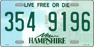 NH license plate 3549196