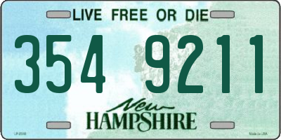 NH license plate 3549211