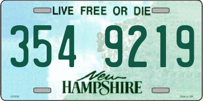NH license plate 3549219