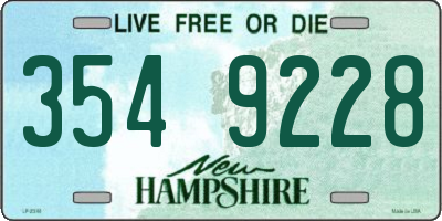 NH license plate 3549228