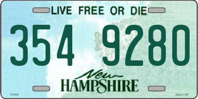 NH license plate 3549280