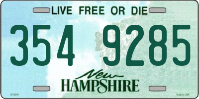 NH license plate 3549285
