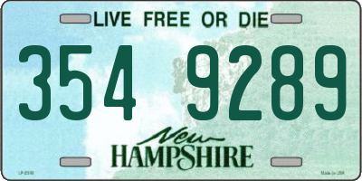 NH license plate 3549289