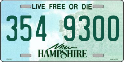 NH license plate 3549300