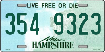 NH license plate 3549323