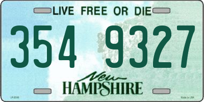 NH license plate 3549327