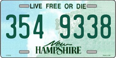 NH license plate 3549338