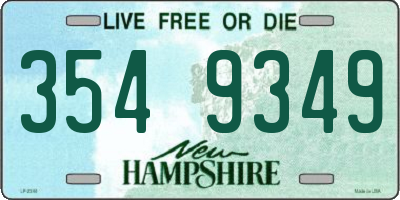 NH license plate 3549349