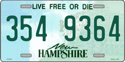 NH license plate 3549364