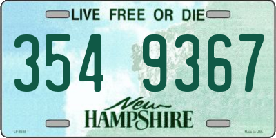 NH license plate 3549367