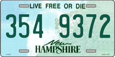 NH license plate 3549372