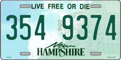 NH license plate 3549374