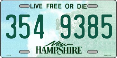 NH license plate 3549385