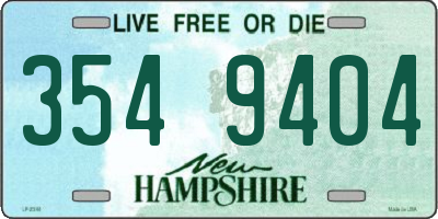 NH license plate 3549404