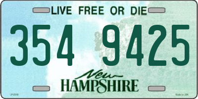 NH license plate 3549425
