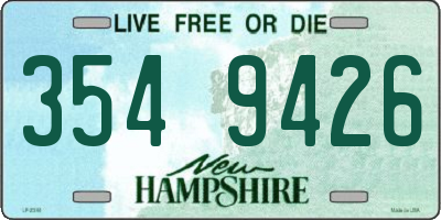 NH license plate 3549426