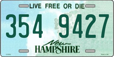 NH license plate 3549427