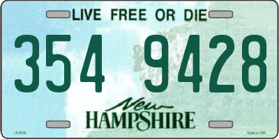 NH license plate 3549428
