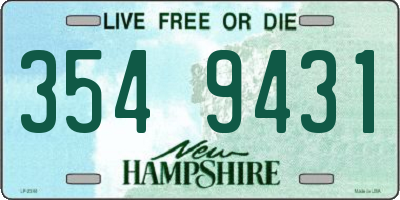 NH license plate 3549431
