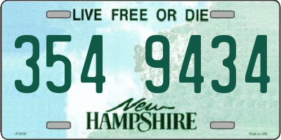 NH license plate 3549434
