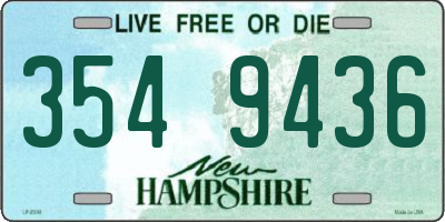 NH license plate 3549436