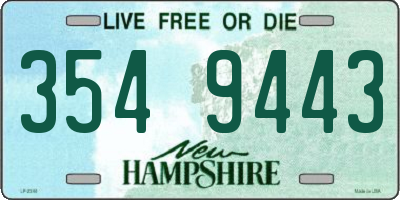 NH license plate 3549443