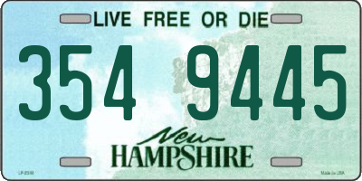 NH license plate 3549445