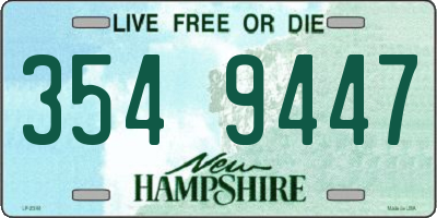NH license plate 3549447