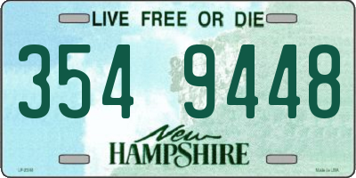 NH license plate 3549448