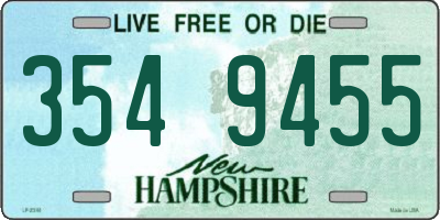 NH license plate 3549455