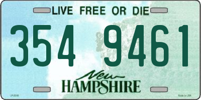 NH license plate 3549461