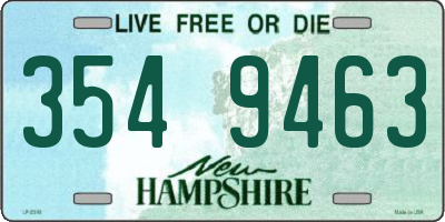 NH license plate 3549463