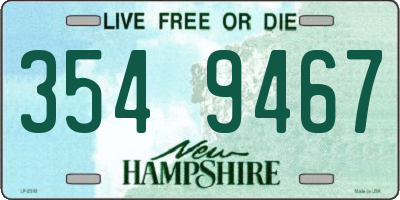 NH license plate 3549467